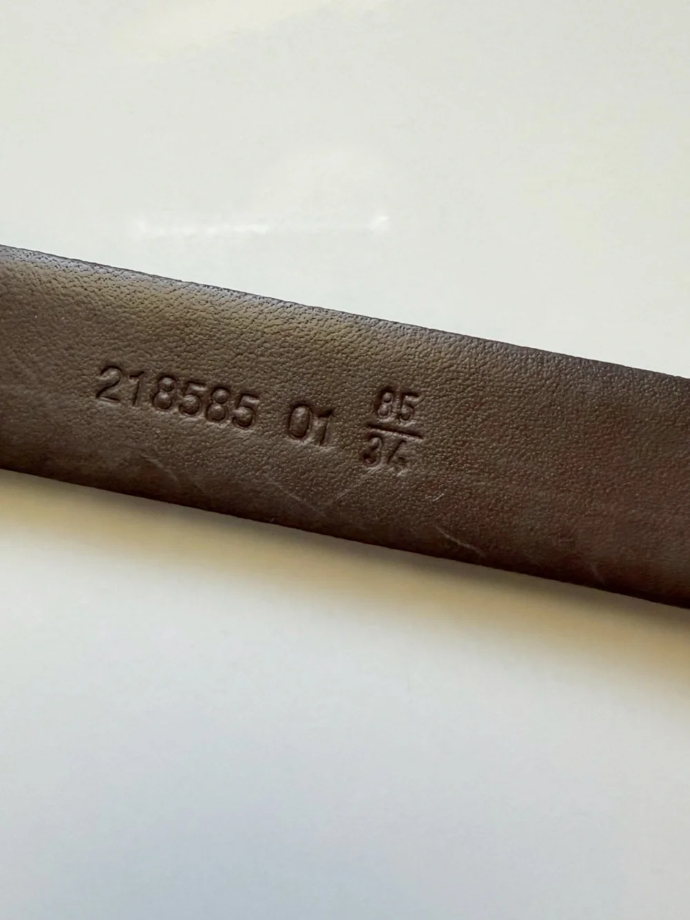 Vintage Christian Dior 1” Leather Belt size 34” 85cm